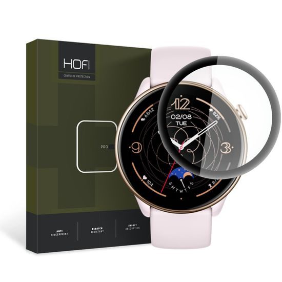 Hofi Pro+ Zaščitno kaljeno steklo, Amazfit GTR Mini, črno