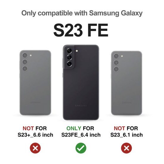 Dexnor 360 Kickstand Θήκη για Samsung Galaxy S23 FE, ροζ