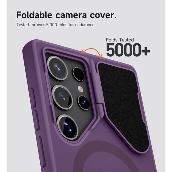 Suritch MagSafe Kickstand Camprotector θήκη Samsung Galaxy S24 Ultra, μωβ