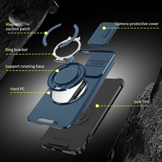 Θήκη Camslide Stand, Samsung Galaxy S26 Plus, μπλε