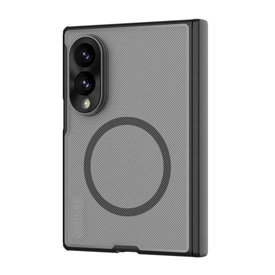 Samsung Galaxy Z Fold 8 vāciņš – Nillkin Super Frosted Shield Fold Magnetic – caurspīdīgs / melns