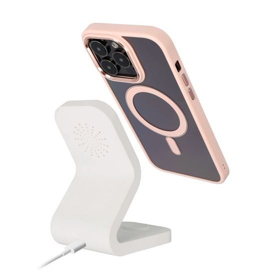 Színes Edge Mag Cover MagSafe védőtok, iPhone 15 Plus, rózsaszín