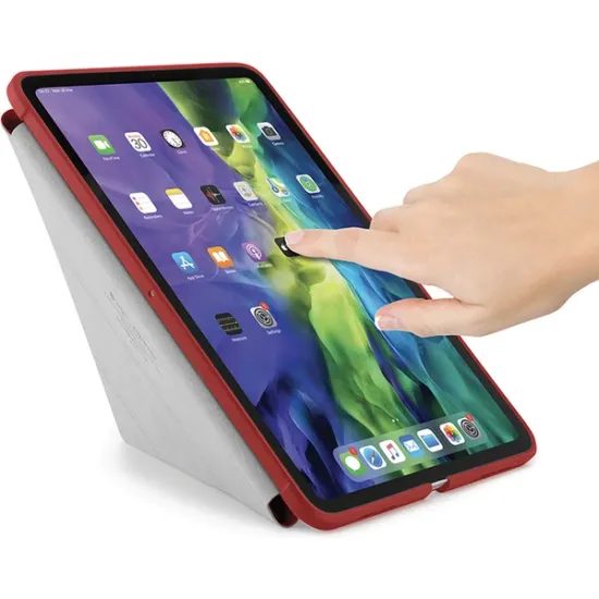 Θήκη Pipetto Origami Case, Apple iPad Pro 12.9, 2018 / 2020 / 2021 / 2022, κόκκινη