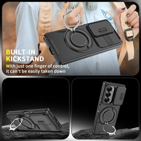 Camslide Stand obal, Samsung Galaxy Z Fold 6, čierny