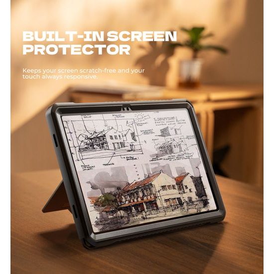 Dexnor 360 Περιστρεφόμενη θήκη, Samsung Galaxy Tab A9 Plus, μαύρη