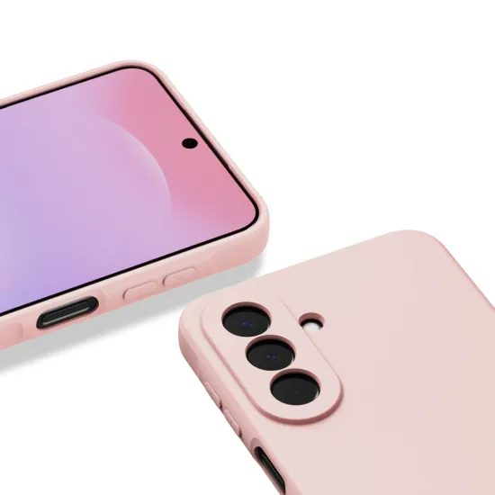 Tech-Protect Icon Schutzhülle für Samsung Galaxy A27 5G - Silikon Case mit Mikrofaser-Futter - Rosa