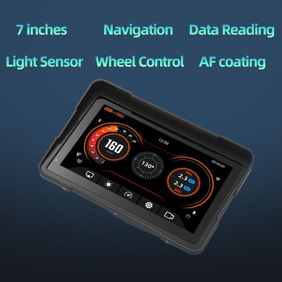 BMW Motorrad 7" IPS dodirni zaslon s bežičnim Apple CarPlay i Android Auto, CAN Bus podacima, upravljanjem Wonder Wheel, TPMS-om i 2 kamere