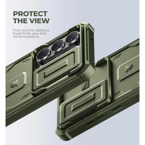 Dexnor 360 Kickstand Camprotector etui Samsung Galaxy S26 Ultra, zielone