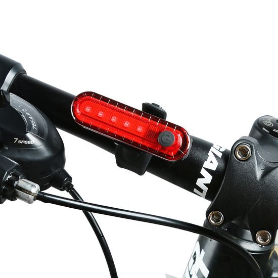 West Biking Fahrrad Rücklicht Wiederaufladbar - 4 Modi - 120 Lumen - LED Fahrradbeleuchtung - Rot