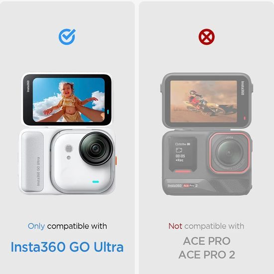 Spigen Glas.tR Slim, 2 τεμάχια, προστατευτικό τζάμι πίσω όψης, Insta360 Go Ultra