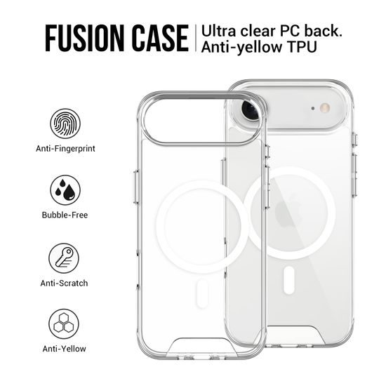 JP MagFit MagSafe θήκη με πιστοποίηση 1.2M SGS, iPhone Air, διάφανη