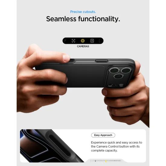 Spigen Thin Fit MagSafe, iPhone 17 Pro / 18 Pro, čierny