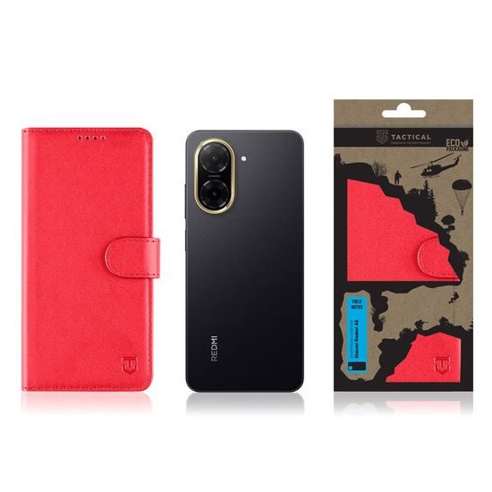 Θήκη Tactical Field Notes, Xiaomi Redmi A5 4G, κόκκινη