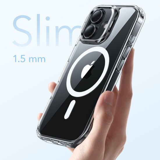 Etui ESR Classic Hybrid HaloLock Kickstand, iPhone 17, prozorno