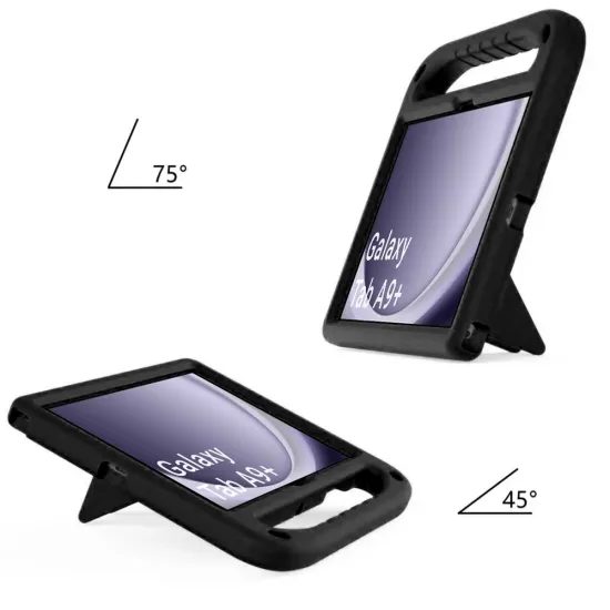 Θήκη FunColor, Samsung Galaxy Tab A9 Plus, μαύρη