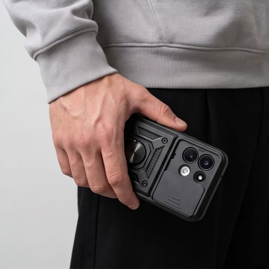 Tech-Protect CamShield Pro Schutzhülle für Xiaomi Redmi 17 4G / 5G - Hybrid Case mit Kameraschutz - Schwarz