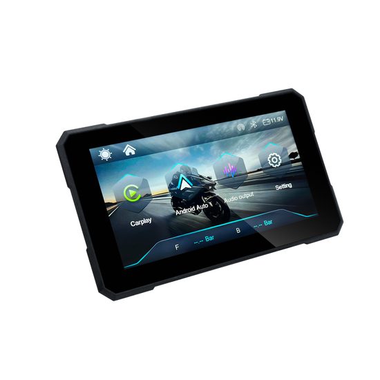 5" motocyklový displej s bezdrôtovým Apple CarPlay a Android Auto
