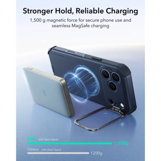 Kryt ESR Cyber Tough Kickstand MagSafe, iPhone 17 Pro Max / 18 Pro Max, modrý