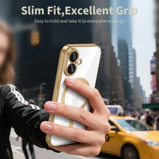 Tech-Protect MagFlex MagSafe iPhone 17, γυαλιστερό χρυσό