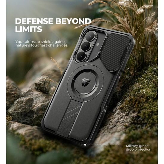 Custodia Dexnor MagSafe 360 Kickstand Camprotector Samsung Galaxy S26 Plus, nero