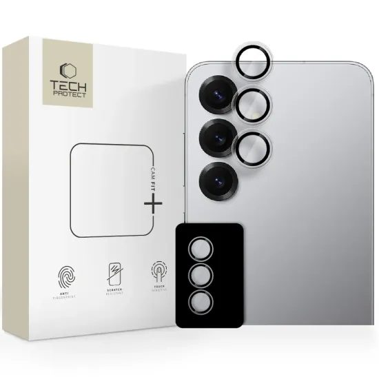 Tech-Protect Camring Fit+, προστατευτικό τζαμάκι για φακό κάμερας, Samsung Galaxy S25 FE, διάφανο