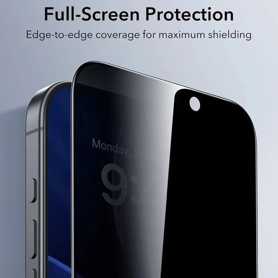 iPhone 18 Pro kaitseklaas – ESR Privacy UltraFit privaatsusklaas 3 tk
