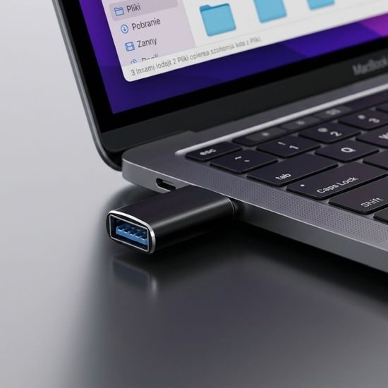 Adaptor BlueStar USB-A - USB-C, negru