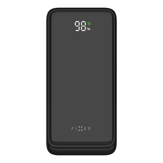 FIXED Zen2 30 powerbank LCD kijelzővel, 30 000 mAh, PD 20W, fekete