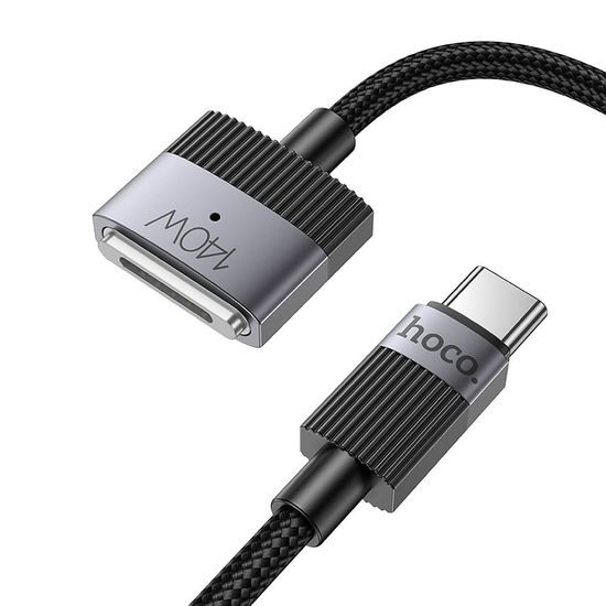 Hoco Magnetische Kabel USB-C naar MagSafe 3 - Mag3 U141, 5A 140W, 1,8m - Zwart