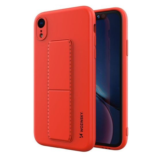 Wozinsky Kickstand kryt, iPhone XR, červený
