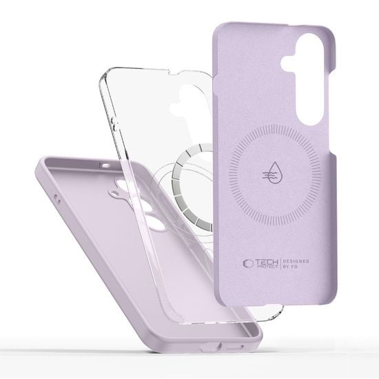 Tech-Protect Liquid Silicone MagSafe, Samsung Galaxy S25, fialový