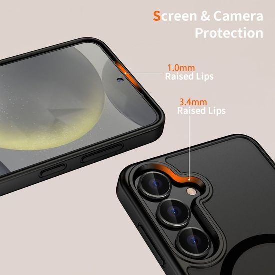 Tech-Protect MagMat MagSafe, Samsung Galaxy S25 Plus, čierny matný