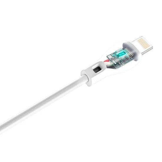 Dudao καλώδιο USB - Lightning, 2,4A, 1μ, λευκό
