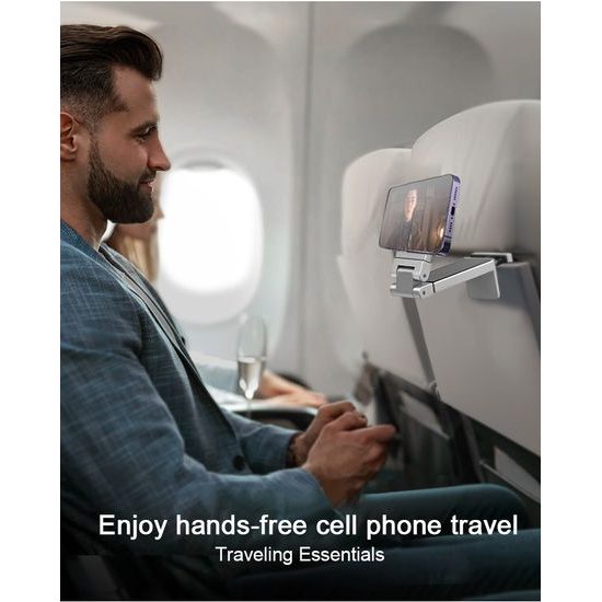 Καθολική μαγνητική MagSafe αναδιπλούμενη βάση τηλεφώνου για ταξίδια, αεροπλάνο και γραφείο, γκρι