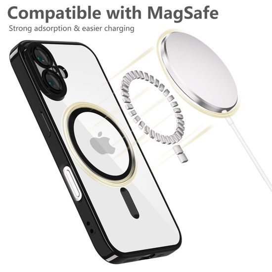 Tech-Protect MagFlex MagSafe iPhone 16, lesklá čierna