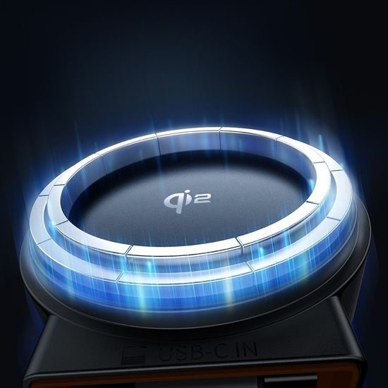 Mcdodo Βάση Αυτοκινήτου με Ασύρματη Φόρτιση (CH-0090), 15W, Qi2, μαύρη