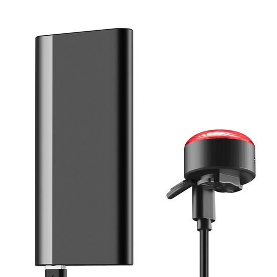 Wozinsky WIS-01 Vodoodporna pametna zadnja luč (2 kosa), črna