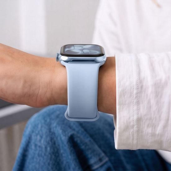 Tech-Protect Silicone rihm Apple Watch 8 / 9 / 10 / 11 / 12 / SE / Ultra (40 / 41 / 42 mm) – helesinine
