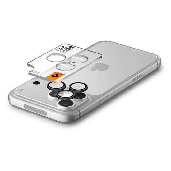 Spigen Optik Pro Glas.tR EZ Fit 2 Tvrzená skla na čočku fotoaparátu, iPhone 18 Pro / 18 Pro Max, tmavě šedá