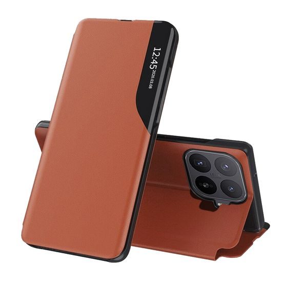 Eco Leather View maska, Xiaomi 17T Pro, narančasta