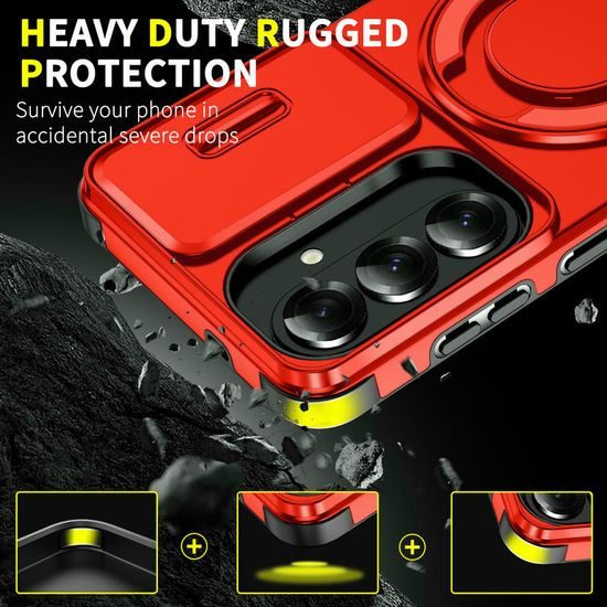 Etui Camslide Stand, Samsung Galaxy S26 Plus, czerwone