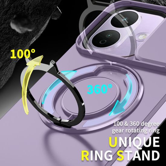 Camslide Stand obal, Xiaomi Redmi Note 17 Pro 5G / Note 17 Pro Max 5G, fialový