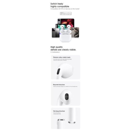 Dudao U6NC Bežične slušalice s ANC + ENC i Bluetooth 6.0