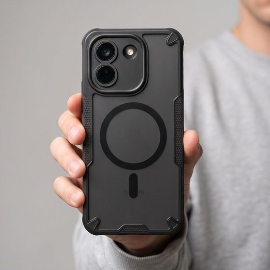 Xiaomi Redmi Note 17 Pro Max 5G vāciņš – Tech-Protect Rugged Shield MagSafe – matēti melns