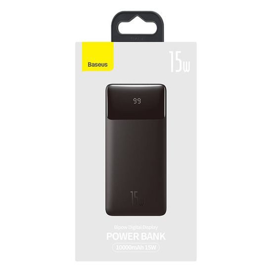 Baseus Bipow PowerBank 10000mAh, 15W, fekete