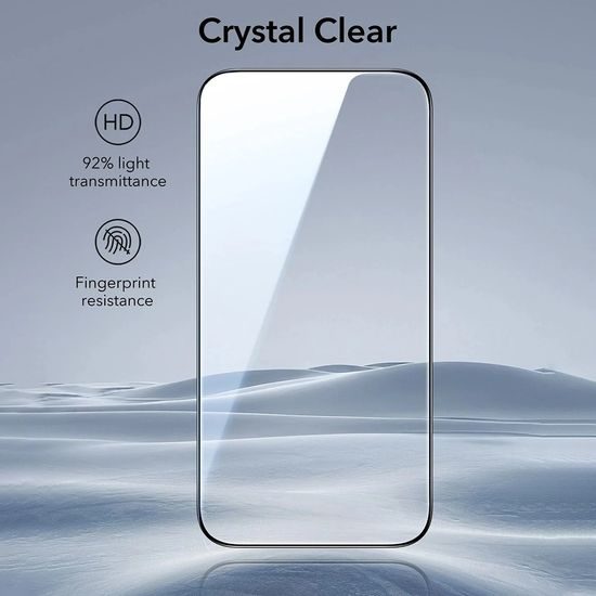 ESR Tvrzené sklo UltraFit, iPhone 17 / iPhone 16 Pro, 3 kusy