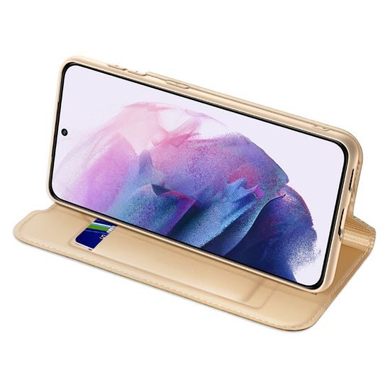Dux Ducis Skin Pro, knížkové pouzdro, Samsung Galaxy S22 Plus, zlaté