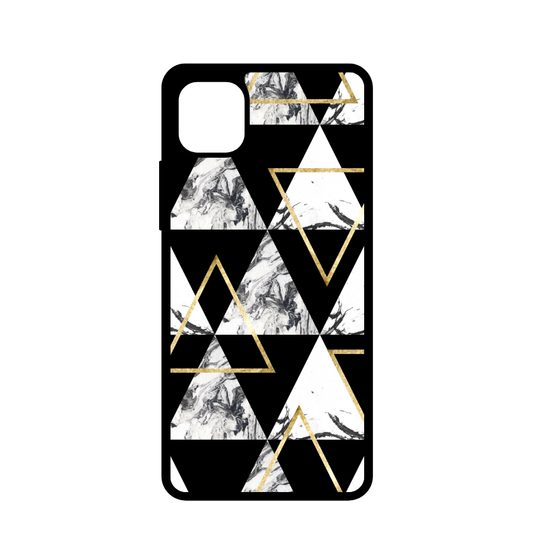 Samsung Galaxy A22 5G vāciņš – Momanio Marble triangle