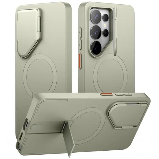 Suritch MagSafe Schutzhülle für Samsung Galaxy S26 Ultra mit Kickstand und Kameraschutz - Grün