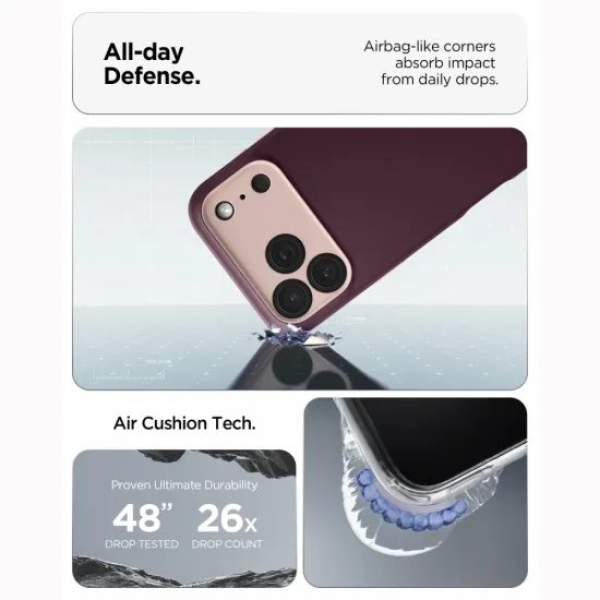 iPhone 17 Pro Max / 18 Pro Max vāciņš – Spigen Nano Pop Mag MagSafe – sarkans